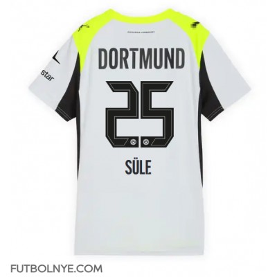 Camiseta Borussia Dortmund Niklas Sule #25 Visitante Equipación para mujer 2025-26 manga corta Camiseta Borussia Dortmund Niklas Sule #25 Visitante Equipación para mujer 2025-26 manga corta